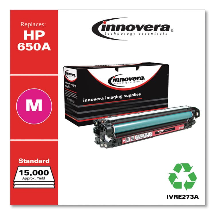 INNOVERA Remanufactured Magenta Toner, Replacement for 650A (CE273A), 15,000 Page-Yield (IVRE273A) thumbnail 2