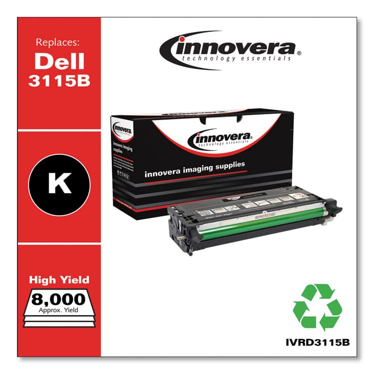 INNOVERA Remanufactured Black High-Yield Toner, Replacement for 310-8395, 8,000 Page-Yield (IVRD3115B) thumbnail 2