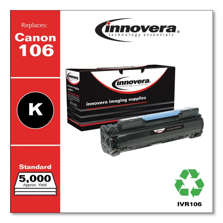 INNOVERA Remanufactured Black Toner, Replacement for 106 (0264B001), 5,000 Page-Yield (IVR106) thumbnail 2