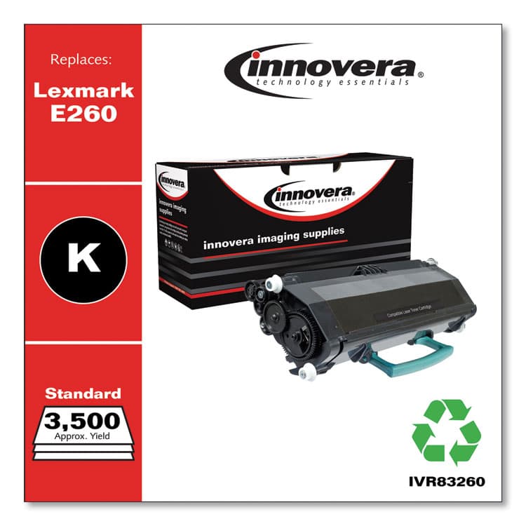 INNOVERA Remanufactured Black Toner, Replacement for E260A21A, 3,500 Page-Yield (IVR83260) thumbnail 2