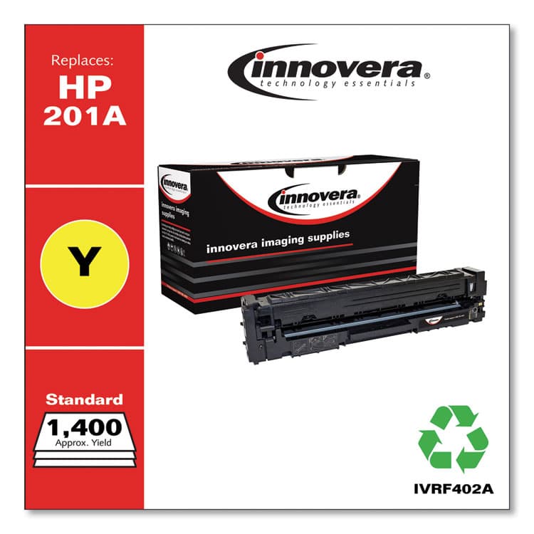 INNOVERA Remanufactured Yellow Toner, Replacement for 201A (CF402A), 1,400 Page-Yield (IVRF402A) thumbnail 2