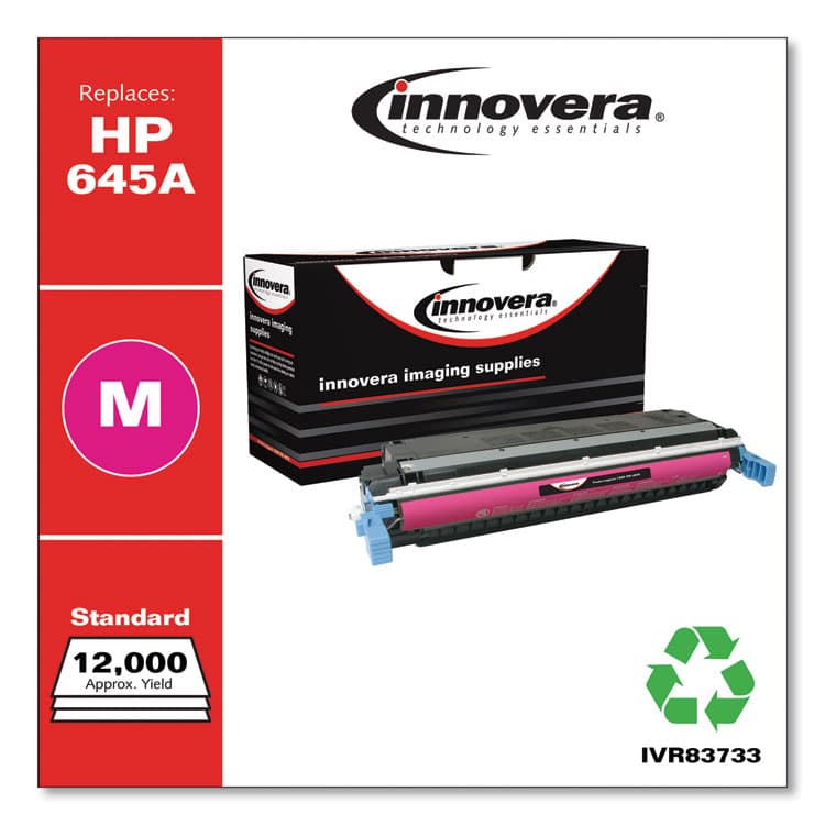INNOVERA Remanufactured Magenta Toner, Replacement for 645A (C9733A), 12,000 Page-Yield (IVR83733) thumbnail 2