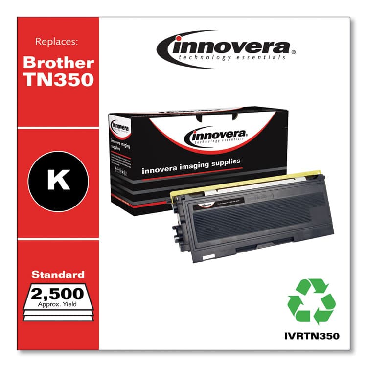 INNOVERA Remanufactured Black Toner, Replacement for TN350, 2,500 Page Yield (IVRTN350) thumbnail 2