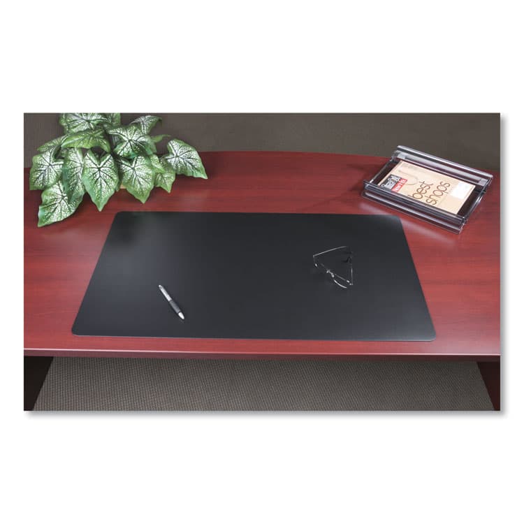 ARTISTIC LLC Rhinolin II Desk Pad with Antimicrobial Protection, 36" x 20", Black (AOPLT612MS) thumbnail 2