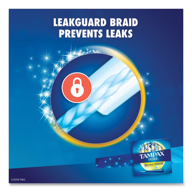 PROCTER & GAMBLE Pearl Tampons, Regular Absorbency, 18/Box (PGC00454) thumbnail 3