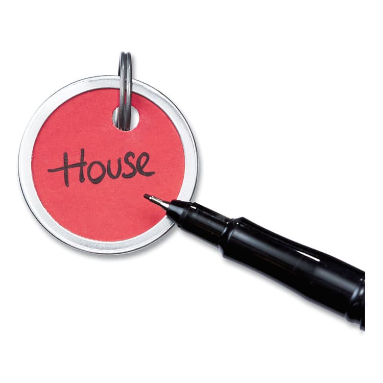 AVERY PRODUCTS CORPORATION Key Tags with Split Ring, 1.25" dia, Assorted Colors, 50/Pack (AVE11026) thumbnail 4