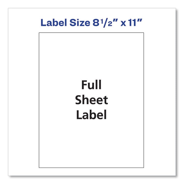 AVERY PRODUCTS CORPORATION Shipping Labels with TrueBlock Technology, Laser Printers, 8.5 x 11, White, 100/Box (AVE5165) thumbnail 3
