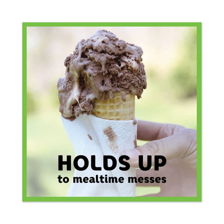 PROCTER & GAMBLE Quilted Napkins, 1-Ply, 12.1 x 12, White, 200/Pack, 8 Packs/Carton (PGC96595CT) thumbnail 3