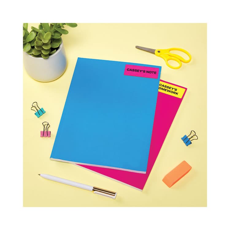 AVERY PRODUCTS CORPORATION High-Visibility Permanent Laser ID Labels, 1 x 2.63, Asst. Neon, 450/Pack (AVE5979) thumbnail 4