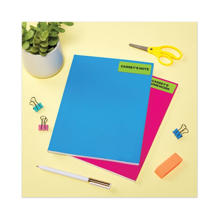 AVERY PRODUCTS CORPORATION High-Visibility Permanent Laser ID Labels, 1 x 2.63, Neon Green, 750/Pack (AVE5971) thumbnail 4
