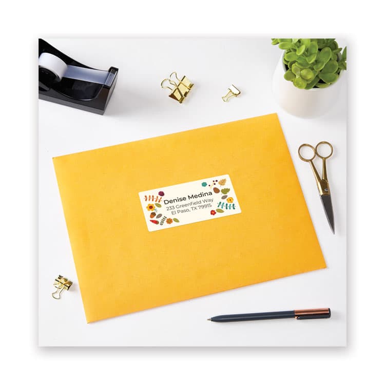 AVERY PRODUCTS CORPORATION Waterproof Shipping Labels with TrueBlock and Sure Feed, Laser Printers, 2 x 4, White, 10/Sheet, 50 Sheets/Pack (AVE5523) thumbnail 3