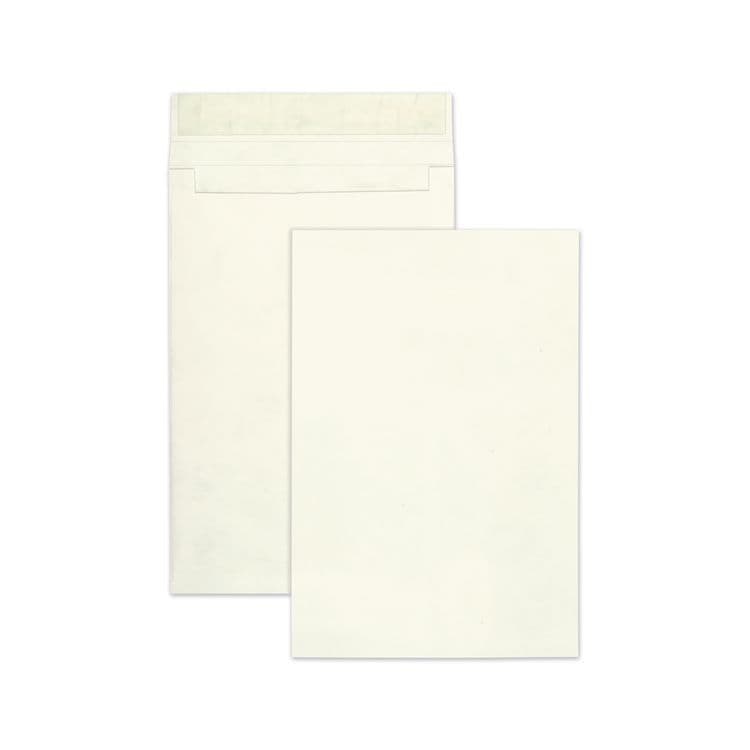 QUALITY PARK PRODUCTS 14 lb Tyvek Open End Expansion Mailer Value Pack, #15 1/2, Flip-Stik Flap, Redi-Strip Closure, 12 x 16, White, 100/Carton (QUAR4520)