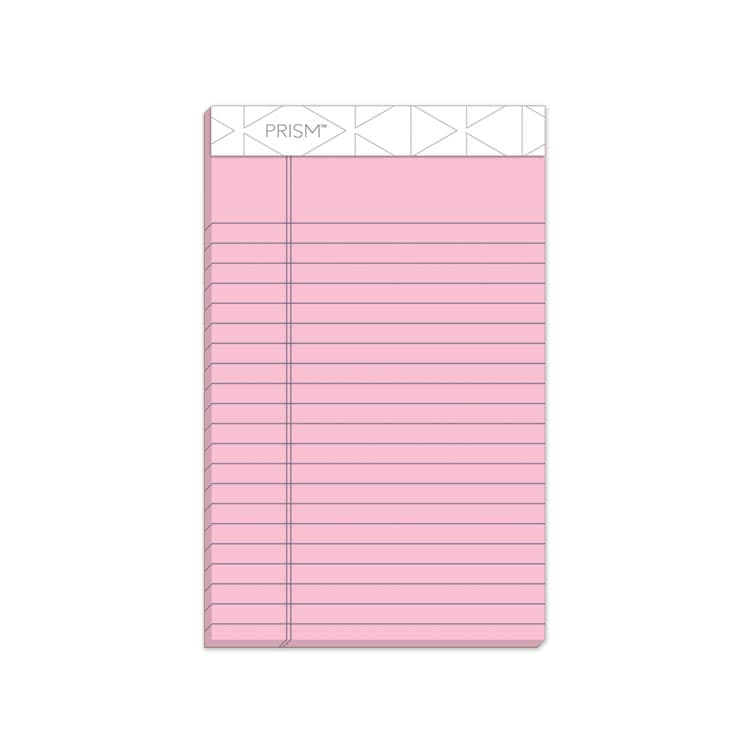 TOPS BUSINESS FORMS Prism + Colored Writing Pads, Narrow Rule, (50) Pastel Pink 5 x 8 Sheets, 12/Pack (TOP63050)