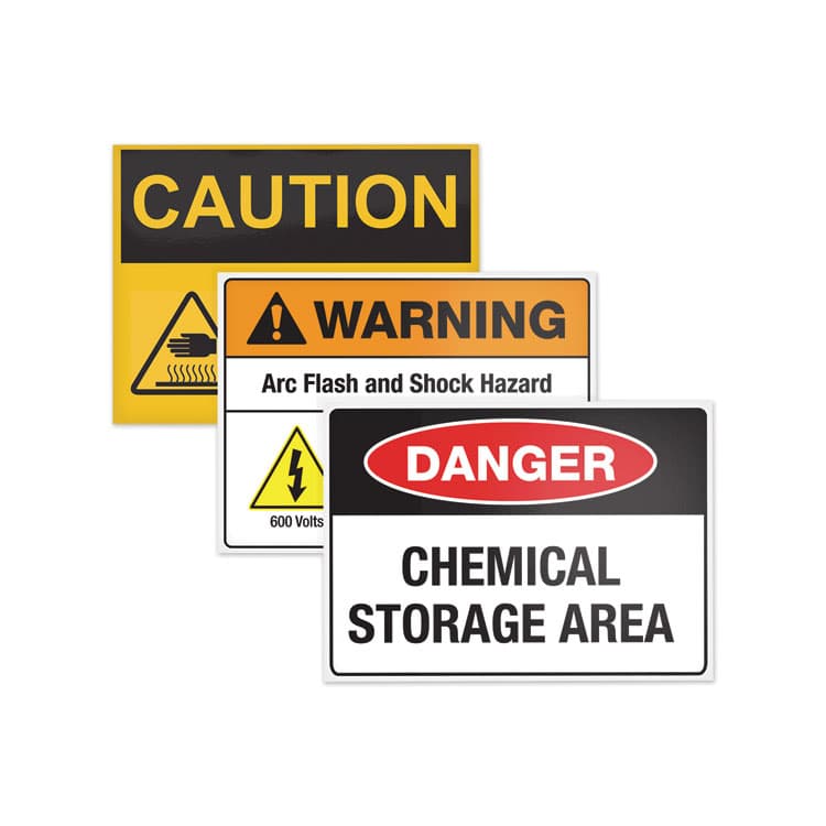AVERY PRODUCTS CORPORATION Surface Safe Removable Label Safety Signs, Inkjet/Laser Printers, 3.5 x 5, White, 4/Sheet, 15 Sheets/Pack (AVE61514) thumbnail 2