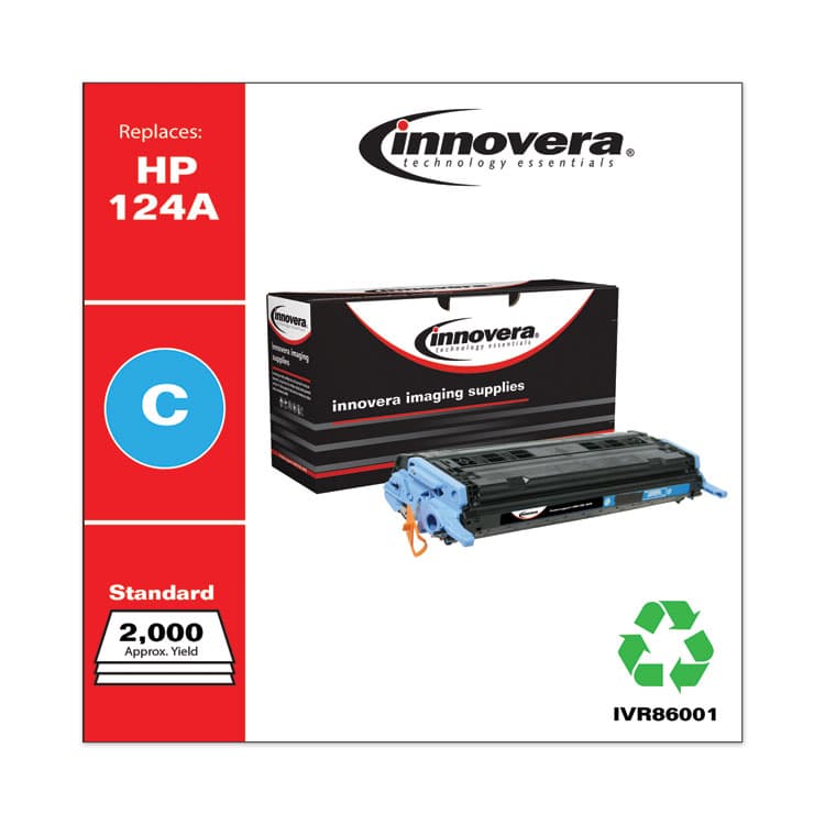INNOVERA Remanufactured Cyan Toner, Replacement for 124A (Q6001A), 2,000 Page-Yield (IVR86001) thumbnail 2