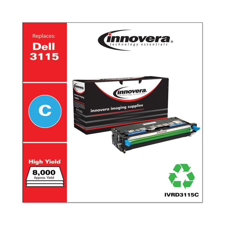 INNOVERA Remanufactured Cyan High-Yield Toner, Replacement for 310-8379, 8,000 Page-Yield (IVRD3115C) thumbnail 2
