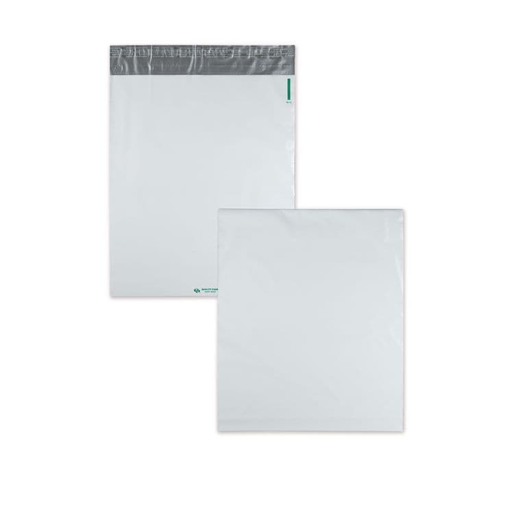 QUALITY PARK PRODUCTS Redi-Strip Poly Expansion Mailer, #5 1/4, Square Flap, Redi-Strip Adhesive Closure, 13 x 16, White, 100/Carton (QUA46393)