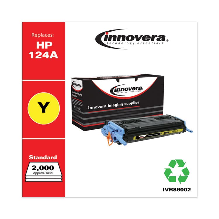 INNOVERA Remanufactured Yellow Toner, Replacement for 124A (Q6002A), 2,000 Page-Yield (IVR86002) thumbnail 2