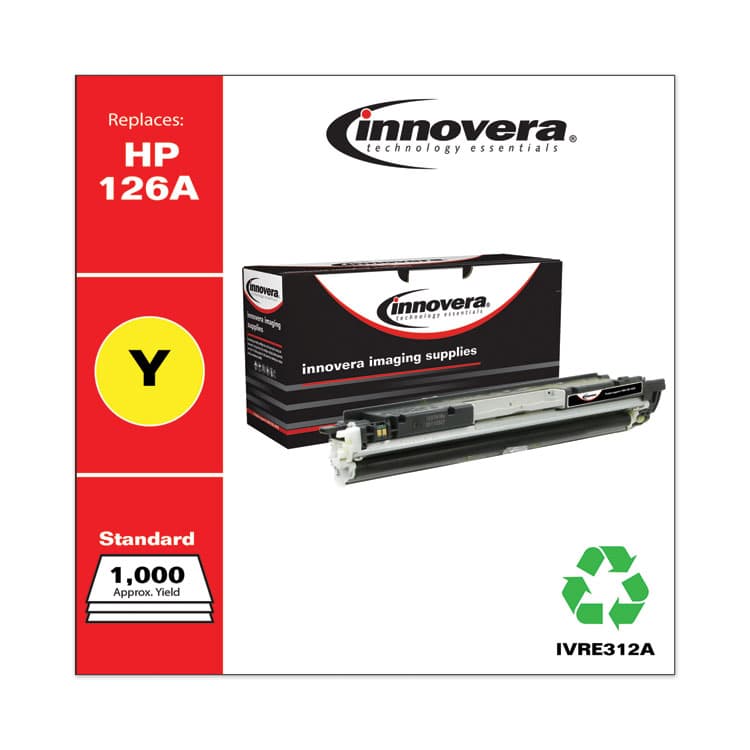 INNOVERA Remanufactured Yellow Toner, Replacement for 126A (CE312A), 1,000 Page-Yield (IVRE312A) thumbnail 2