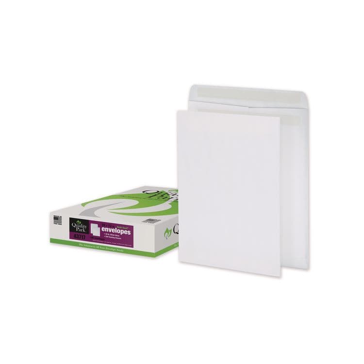 QUALITY PARK PRODUCTS Redi-Seal Catalog Envelope, #13 1/2, Cheese Blade Flap, Redi-Seal Adhesive Closure, 10 x 13, White, 100/Box (QUA43717)