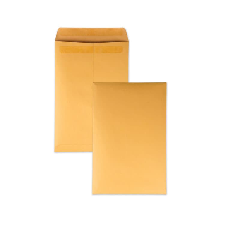 QUALITY PARK PRODUCTS Redi-Seal Catalog Envelope, #15, Cheese Blade Flap, Redi-Seal Adhesive Closure, 10 x 15, Brown Kraft, 250/Box (QUA43862)