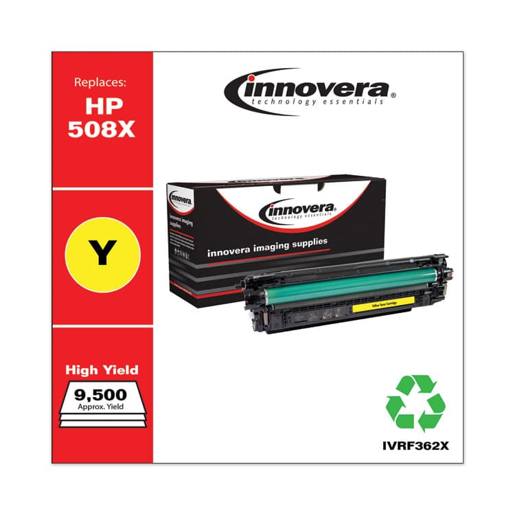 INNOVERA Remanufactured Yellow High-Yield Toner, Replacement for 508X (CF362X), 9,500 Page-Yield (IVRF362X) thumbnail 2