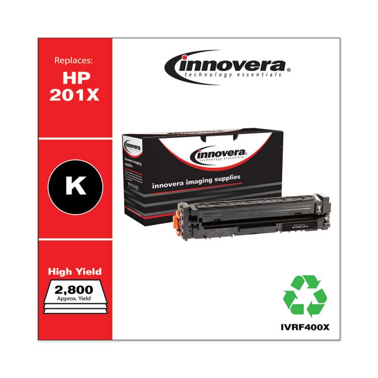 INNOVERA Remanufactured Black High-Yield Toner, Replacement for 201X (CF400X), 2,800 Page-Yield (IVRF400X) thumbnail 2