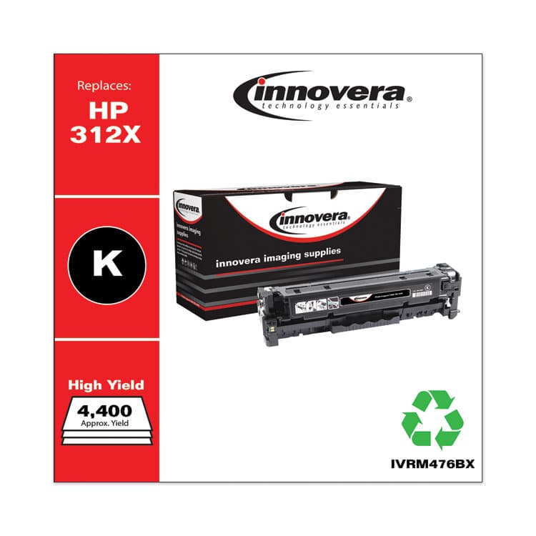 INNOVERA Remanufactured Black High-Yield Toner, Replacement for 312X (CF380X), 4,400 Page-Yield (IVRM476BX) thumbnail 2