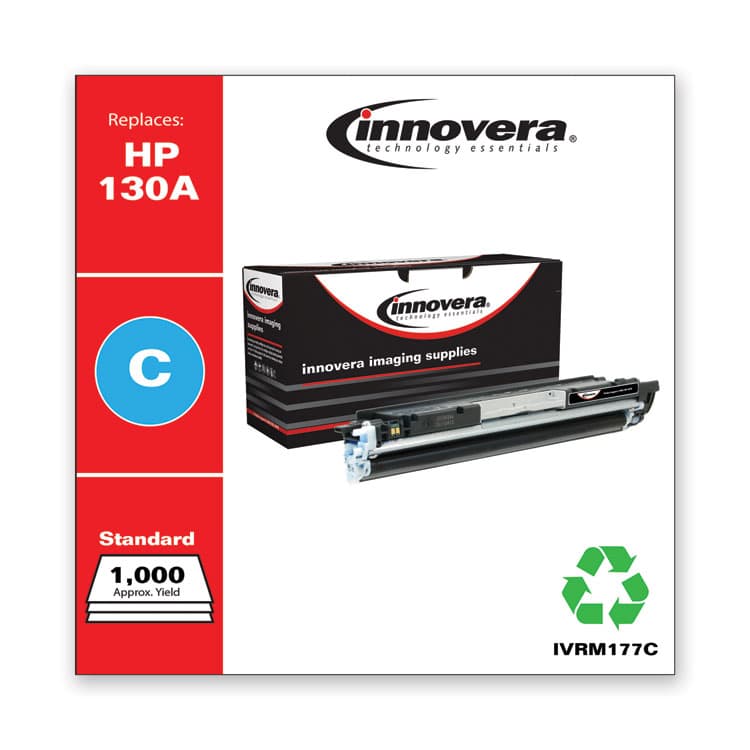 INNOVERA Remanufactured Cyan Toner, Replacement for 130A (CF351A), 1,000 Page-Yield (IVRM177C) thumbnail 2