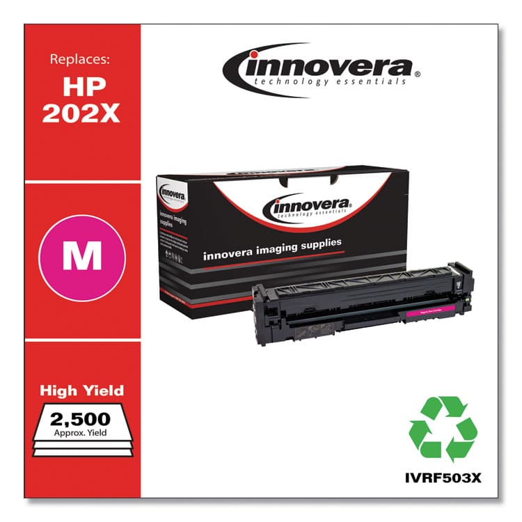 INNOVERA Remanufactured Magenta High-Yield Toner, Replacement for 202X (CF503X), 2,500 Page-Yield (IVRF503X) thumbnail 2