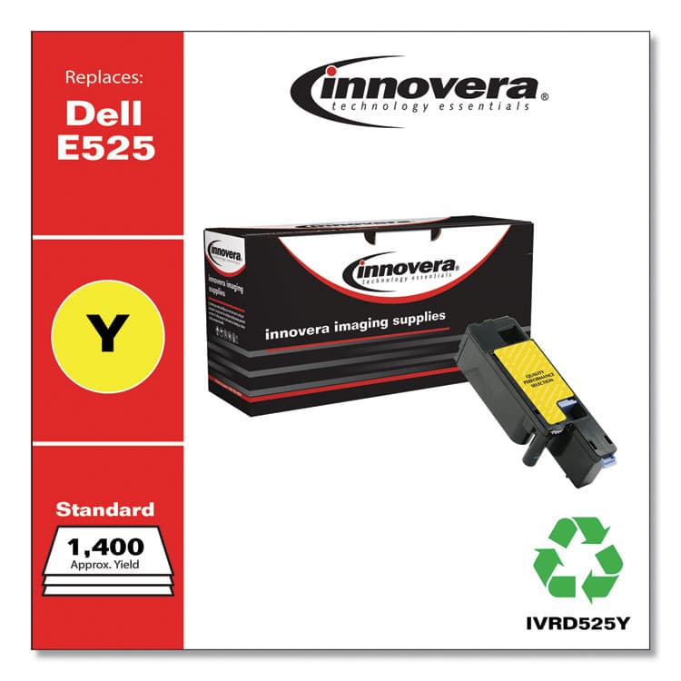 INNOVERA Remanufactured Yellow Toner, Replacement for 593-BBJW, 1,400 Page-Yield (IVRD525Y) thumbnail 2