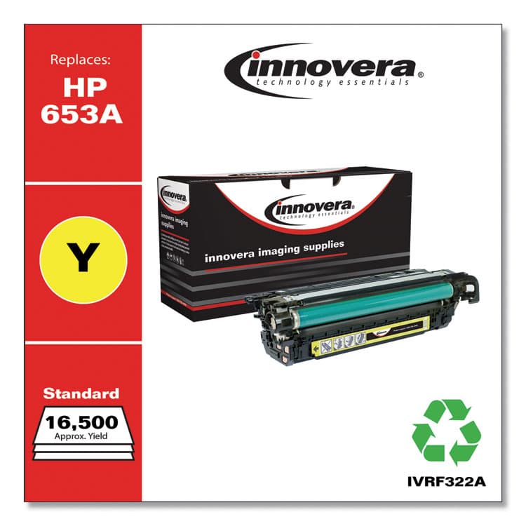 INNOVERA Remanufactured Yellow Toner, Replacement for 653A (CF322A), 16,500 Page-Yield (IVRF322A) thumbnail 2