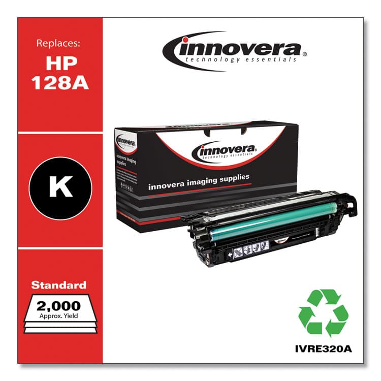 INNOVERA Remanufactured Black Toner, Replacement for 128A (CE320A), 2,000 Page-Yield (IVRE320A) thumbnail 2