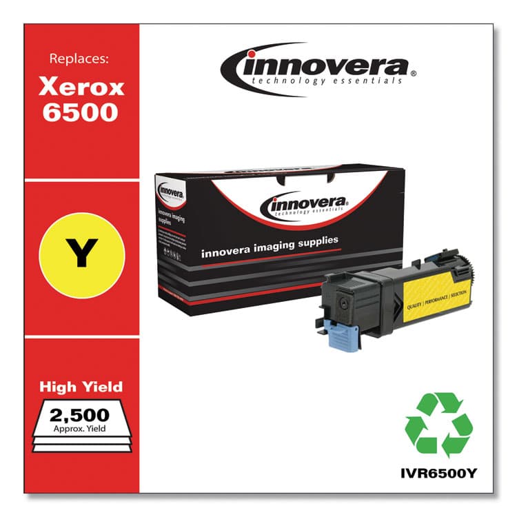 INNOVERA Remanufactured Yellow High-Yield Toner, Replacement for 106R01596, 2,500 Page-Yield (IVR6500Y) thumbnail 2