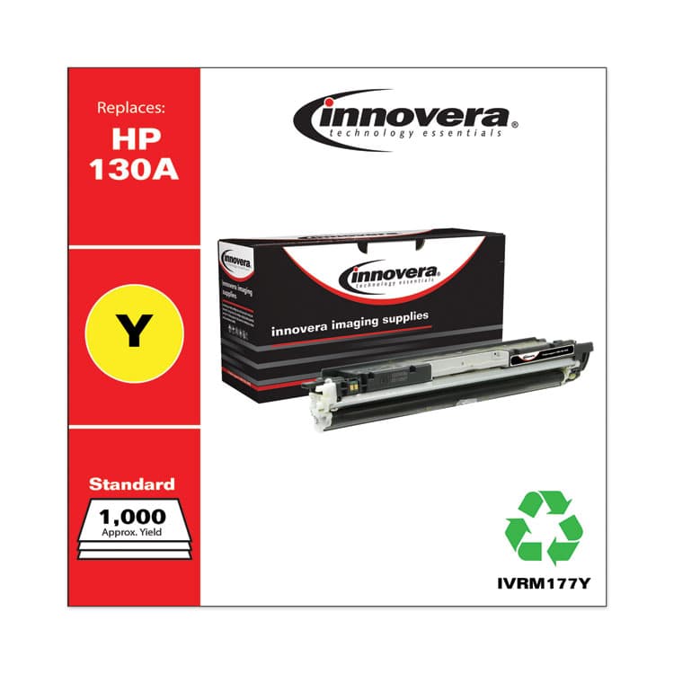 INNOVERA Remanufactured Yellow Toner, Replacement for 130A (CF352A), 1,000 Page-Yield (IVRM177Y) thumbnail 2