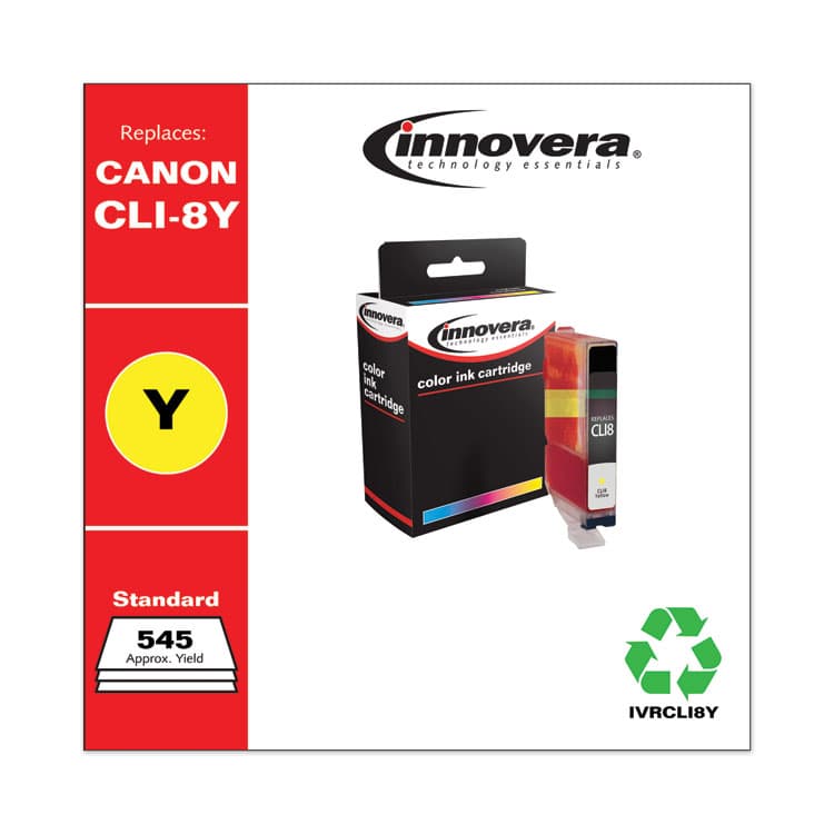 INNOVERA Remanufactured Yellow Ink, Replacement for CLI8Y (06232B002), 545 Page-Yield (IVRCLI8Y) thumbnail 2