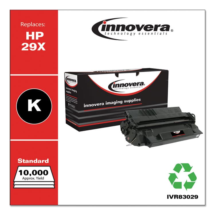 INNOVERA Remanufactured Black High-Yield Toner, Replacement for 29X (C4129X), 10,000 Page-Yield (IVR83029) thumbnail 2