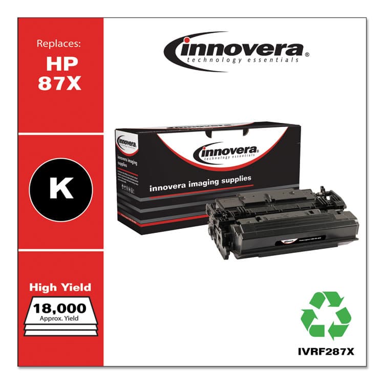 INNOVERA Remanufactured Black High-Yield Toner, Replacement for 87X (CF287X), 18,000 Page-Yield (IVRF287X) thumbnail 2