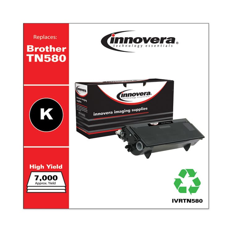 INNOVERA Remanufactured Black High-Yield Toner, Replacement for TN580, 7,000 Page-Yield (IVRTN580) thumbnail 2