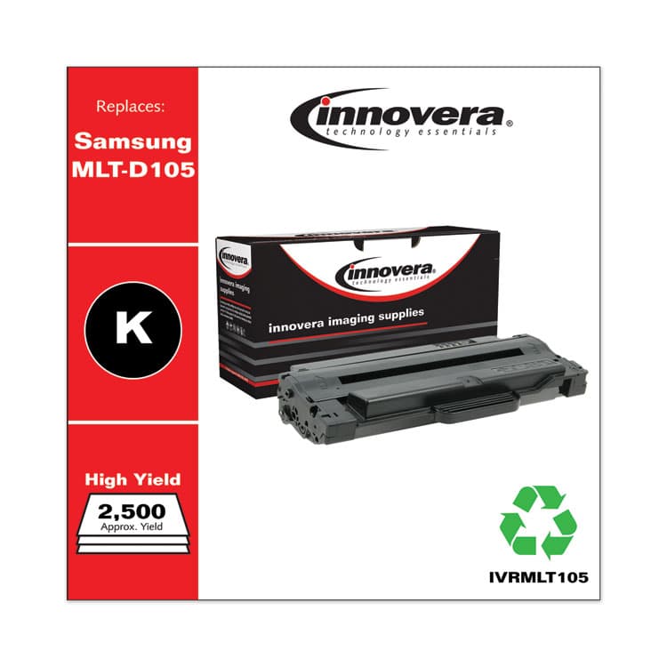 INNOVERA Remanufactured Black High-Yield Toner, Replacement for MLT-D105L, 2,500 Page-Yield (IVRMLT105) thumbnail 2