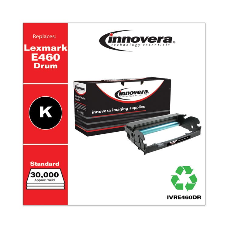 INNOVERA Remanufactured Black Drum Unit, Replacement for E260X22G, 30,000 Page-Yield (IVRE460DR) thumbnail 2