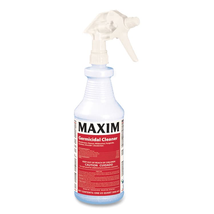MIDLAB Germicidal Cleaner, Lemon Scent, 32 oz Bottle, 12 Bottles and 1 Trigger Sprayer/Carton (MLB04100012) thumbnail 2