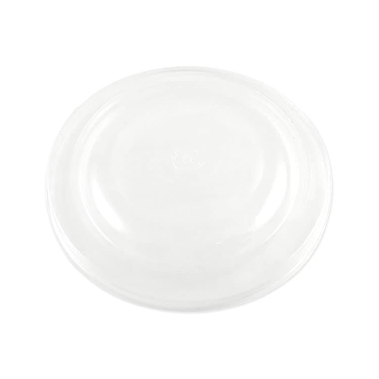 WORLD CENTRIC PLA Lids for Fiber Bowls, 7.5" Diameter x 1" h, Clear, Plastic, 300/Carton (WORBOLCS24)