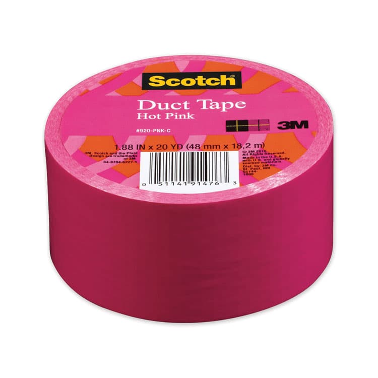 3M/COMMERCIAL TAPE DIV. Duct Tape, 1.88" x 20 yds, Hot Pink (MMM70005058170)