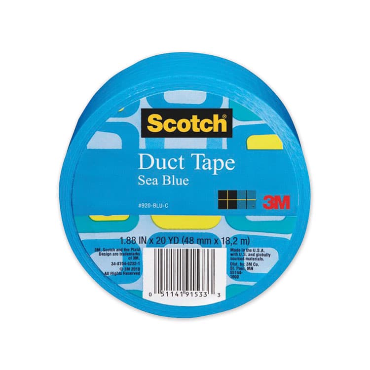 3M/COMMERCIAL TAPE DIV. Duct Tape, 1.88" x 20 yds, Sea Blue (MMM70005059277) thumbnail 2