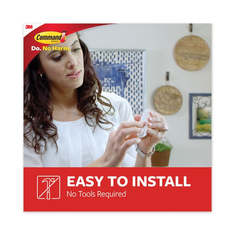 3M/COMMERCIAL TAPE DIV. Small Utility Hooks, Plastic, White, Supports 1 lb, 6/Pack (MMM70005128379) thumbnail 4