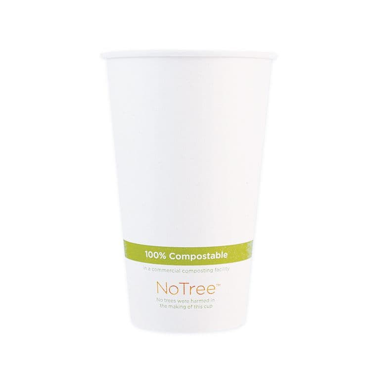 WORLD CENTRIC NoTree Paper Hot Cups, 20 oz, Natural, 1,000/Carton (WORCUSU20)