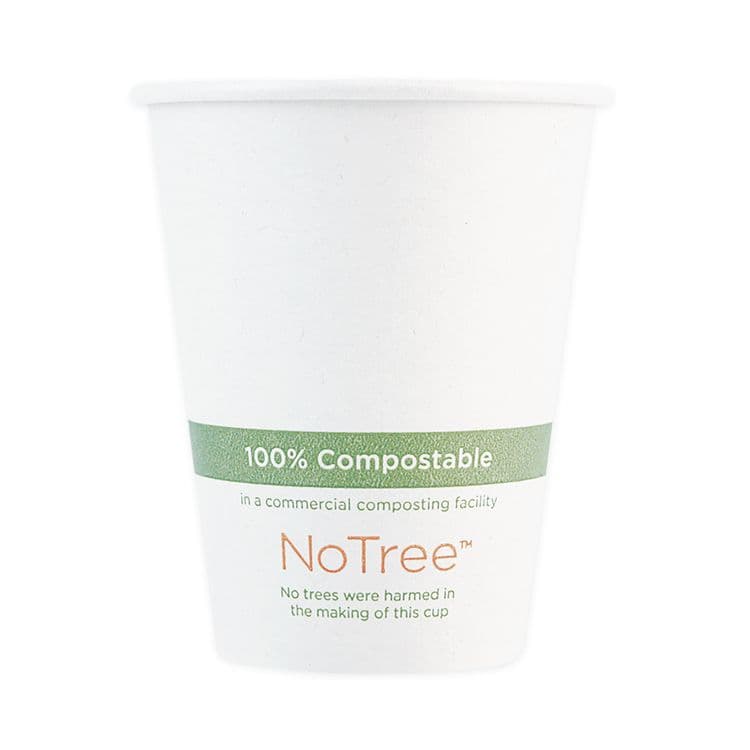 WORLD CENTRIC NoTree Paper Hot Cups, 4 oz, Natural, 1,000/Carton (WORCUSU4)