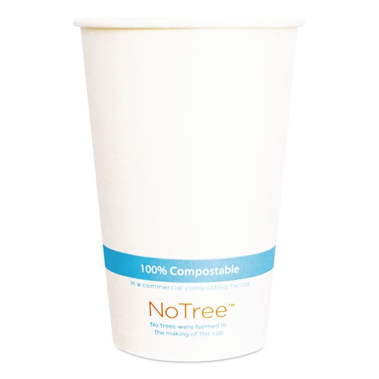 WORLD CENTRIC NoTree Paper Cold Cups, 16 oz, Natural, 1,000/Carton (WORCUSU16C)