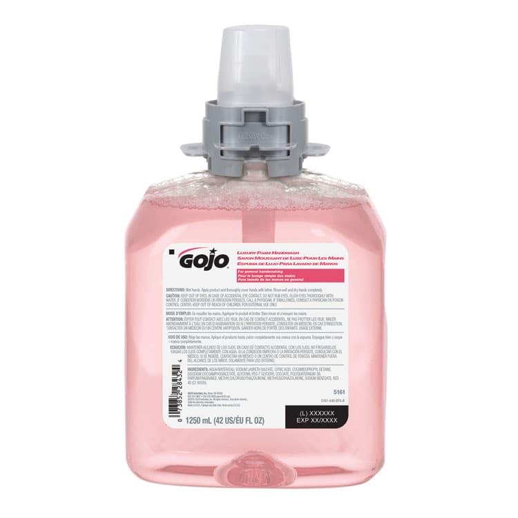 GO-JO INDUSTRIES Luxury Foam Handwash Refill, For FMX-12 Dispenser, Refreshing Cranberry Scent, 1,250 mL, 4/Carton (GOJ516104CT) thumbnail 2